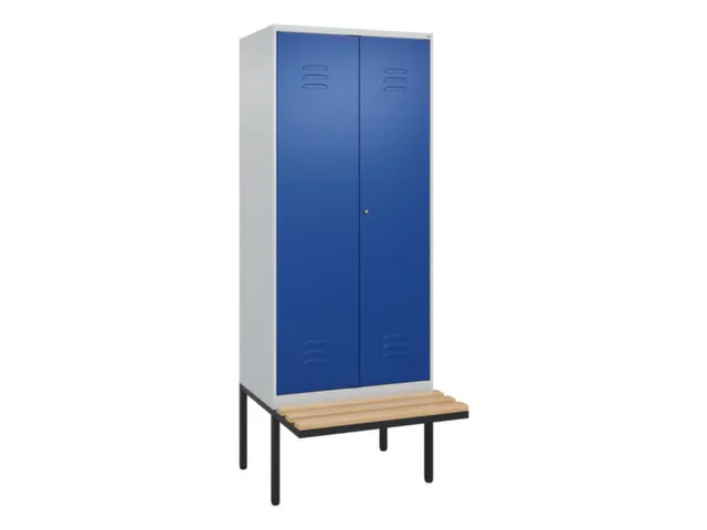 armoire vestiaire noir et blanc HxlxP 2120x800x815mm 2compart.
