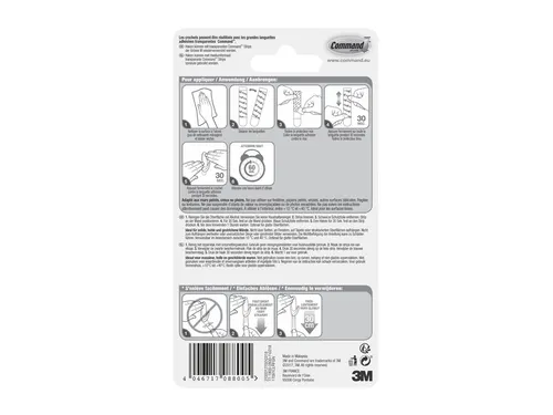 Bevestigingsstrip 17091Clr 2 Ovale Haken Medium draagvermogen 900 gram