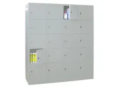 Vakkenkast HxBxD 1850x1630x500mm 20 Vakken 400mm Klinksluiting Ral7035