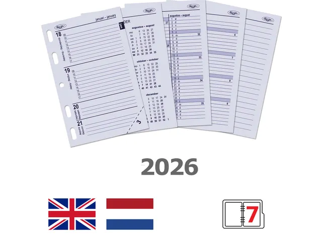 Agendavulling 2026 Kalpa Mini 7dagen/2pagina's