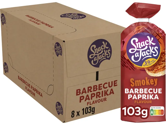 Galette de riz Snack-a-Jacks BBQ Paprika paquet 103g