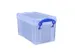 Opbergbox Really Useful 2.1 liter 240x130x125mm transparant wit
