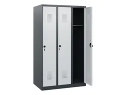 schoollocker,HxBxD 1530x900x500mm,3vak,vak B 300mm,draaigrendel