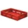 Euronorm Stapelkrat 120x600x400mm 20l Opengewerkt/Bodem Gesl. Rood