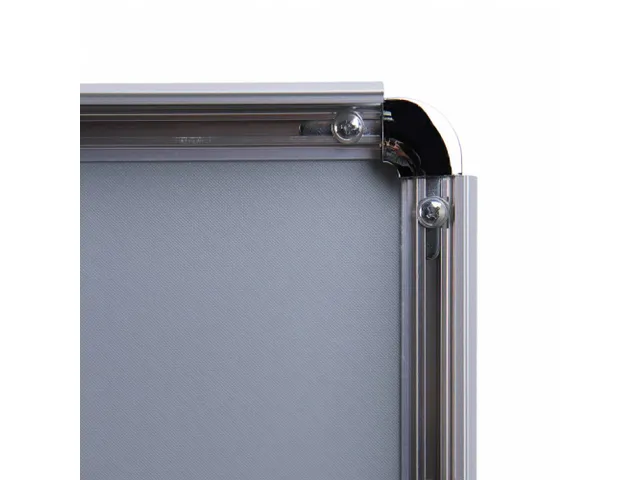 Cadre clipsable A2 Profil 20mm Coins arrondis Argent