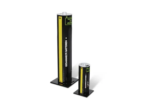 verzamelbak voor lege batterijen,6l,HxØ 375x140mm