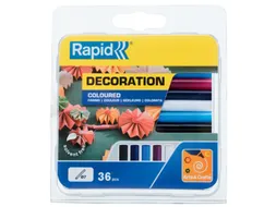 Lijmpatroon Rapid 7mm 5 kleuren assorti 36 stuks