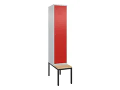 locker voor scheiding van kleding,HxBxD 2120x400x815mm,1vak