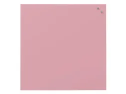Glasmagneetbord Naga 45x45cm licht roze