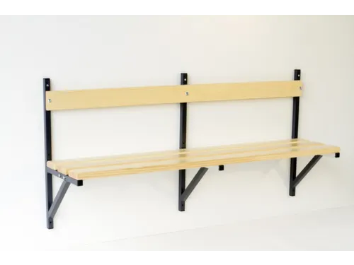 wandbank,HxLxD 710x2000x360mm,hout,frame staal RAL7016