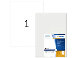 HERMA 8694 Transparant folie-etiket Glanzend A3 297x420mm 50 stuks - 1
