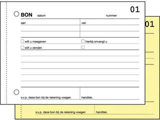 Bonboekje Expres A6 Zelfkopierend 2X50 Blad - 3