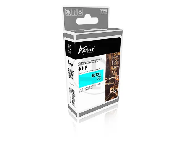 As16044 Astar Hp 903Xl Oj Pro Inkt Cyaan Hc Rebuilt 825Pagina's Chip