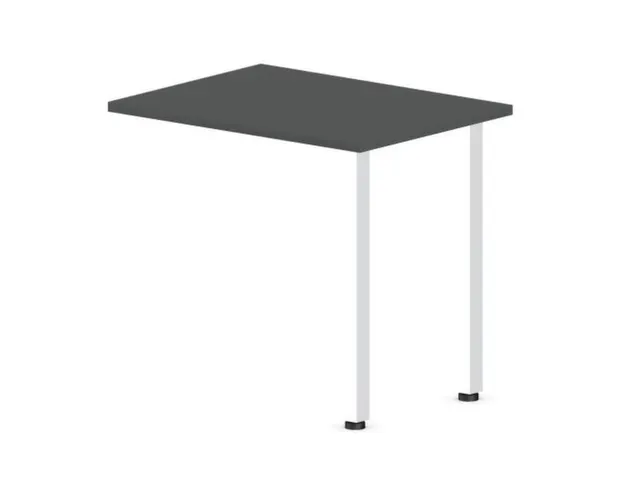 aanbouwtafel,i.h.v.,HxBxD 720-840x800x600mm,MS-donkergrijs