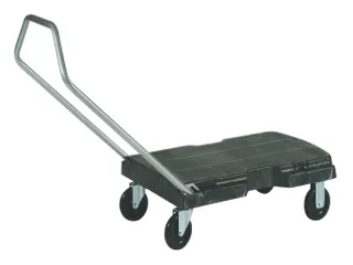 Transportkar Rubbermaid Triple Trolley inklapbaar 227kg zwart - 3