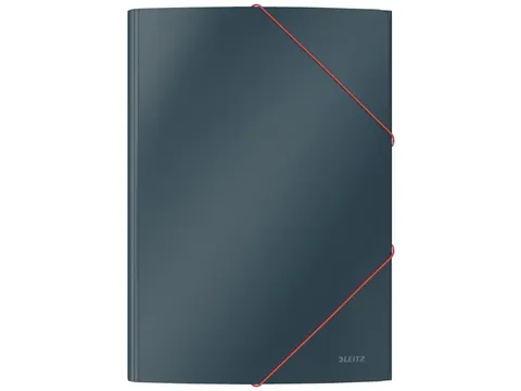 Cosy elastomap met 3 kleppen uit karton A4 grijs