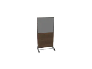 scheidingswand,HxB 1545x800mm,NV bruin hickory,BN8078-grijs - 1