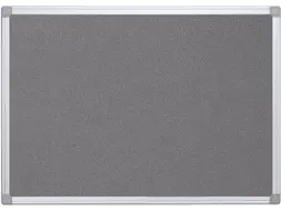 Textielbord Met Aluminium Frame 60 X 90 Cm Grijs