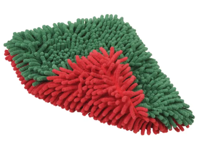 Vikan Transport microvezel washing pad 20x25cm Rood/Groen