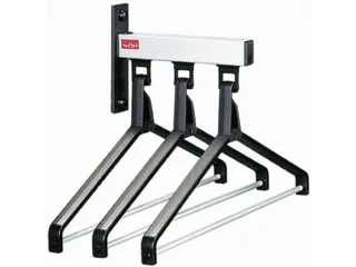 Kledinghangerrail 300x 450x 220mm Met 3 Afneembare Kledinghangers - 1