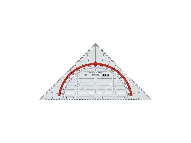 Geodriehoek M+R 14cm met greep