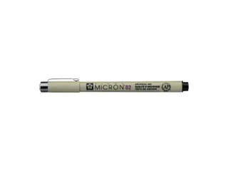 Fineliner Sakura pigma micron 02 zwart 0.3mm - 2
