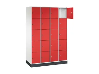 lockerkast,HxBxD 1950x1220x500mm,4x5vakken,cil.-slot,sokkel - 1