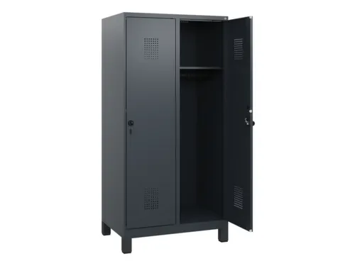 schoollocker,HxBxD 1630x800x500mm,2vak,vak B 400mm,draaigrendel,voeten