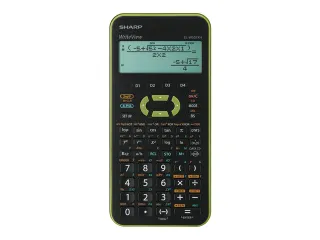 Calculator Sharp ELW531XHGR zwart-groen wetenschappelijk write view - 1