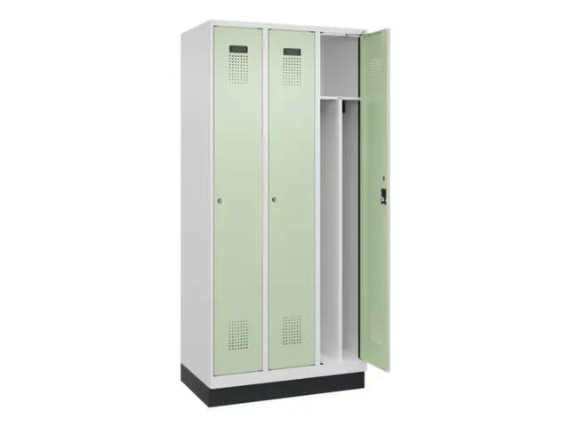 locker voor scheiding van kleding,HxBxD 1950x900x500mm,3vak