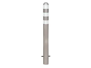Afzetpaal,v. laadzuilen,Halve kogelkop,HxØ 1200x108mm,RVS - 1