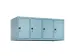 opzetkast,v. locker,4vak.,vak B 300mm,HxBxD 500x1200x500mm