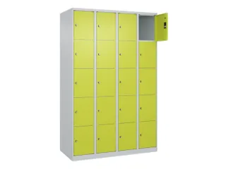 lockerkast,HxBxD 1850x1200x500mm,4x5vakken,vak B 300mm,cil.-slot - 1