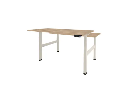 Dextro Plus Duo Zit-sta Bureau Elektrisch 120x80 honey castello wit