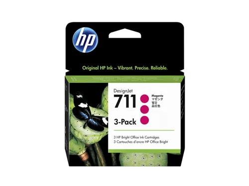 HP 711 Inktcartridge CZ135A Magenta High Capacity Origineel