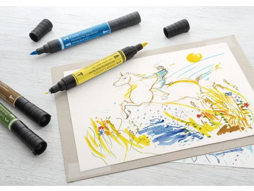 Tekenstift Faber-Castell Pitt Artist Pen duo marker etui a 30 stuks