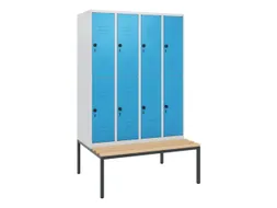 Dubbeldekse dekenkist,HxBxD 1950x1200x815mm,4x2vak.,vak B 300mm