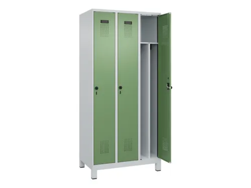 locker voor scheiding van kleding,HxBxD 1950x900x500mm,3vak