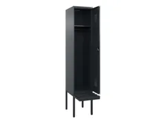 locker met bank,HxBxD 2120x400x815mm,1vak,vak B 400mm,cilinderslot