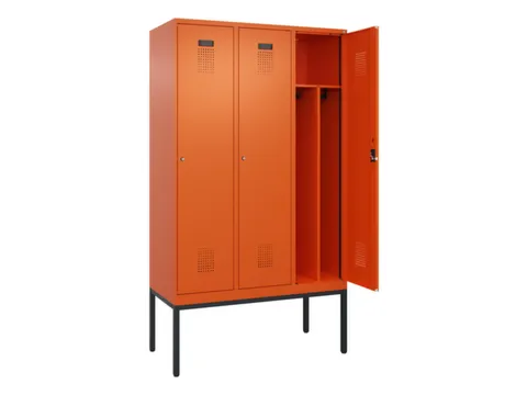 locker voor scheiding van kleding,HxBxD 2120x1200x500mm,3vak