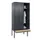locker met bank,HxBxD 2120x900x815mm,3vak,vak B 300mm,draaigrendel