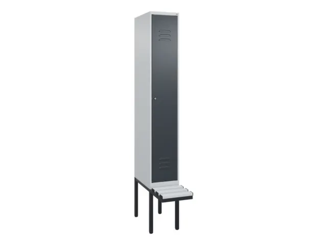 locker met bank,HxBxD 2120x300x815mm,1vak,vak B 300mm,cil.-slot