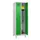 locker,HxBxD 1950x600x500mm,2vak,vak B 300mm,draaigrendel,voeten