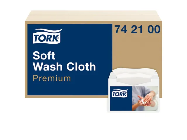 Tork 742100 Premium Zachte Wasdoek 1-laags Wit 30x19.2cm 1080 stuks
