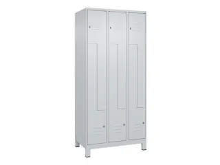 Z-garderobekast,HxBxD 1950x900x500mm,vak B 150/300mm,cil.-slot,voeten - 1