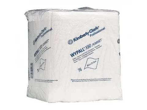 Wypall X60 6034 Poetsdoeken 1/4 Gevouwen Wit