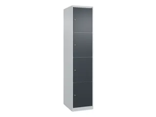 lockerkast,HxBxD 1850x400x500mm,1x4vakken,vak B 400mm,cil.-slot - 1
