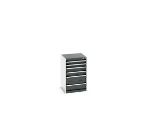 ladekast HxBxD 800x525x525mm 6laden romp RAL7035 front RAL7016 - 7