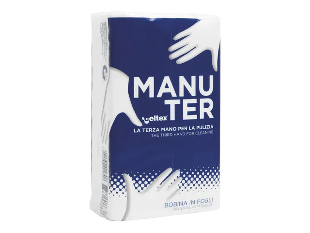 Poetspapier Celtex Manuter 2-laags wit 250 vel doos a 16 pak