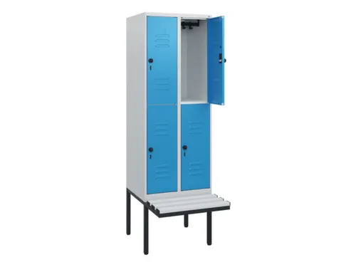 Dubbeldekse dekenkist,HxBxD 1950x600x815mm,2x2vak.,vak B 300mm